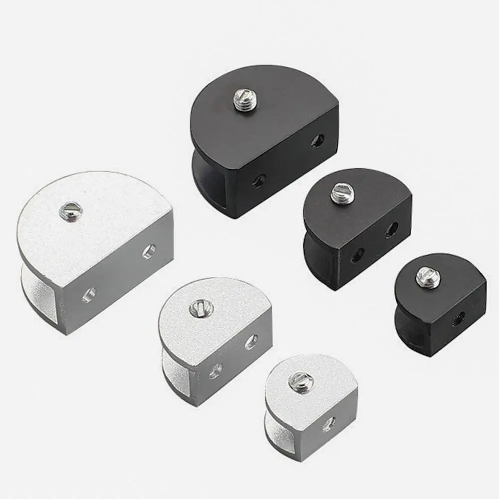 Zinc Alloy Glass Shelf Clamp Bracket for 6–12mm Glass