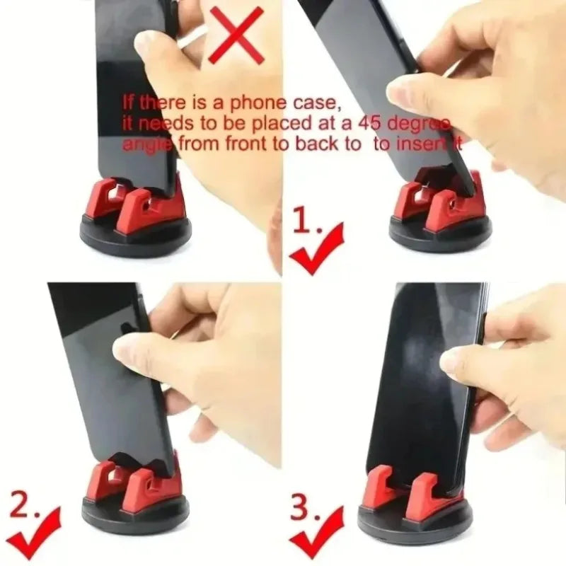 Silicone Car Dashboard Phone Holder 360° Rotatable Anti-Slip Mount
