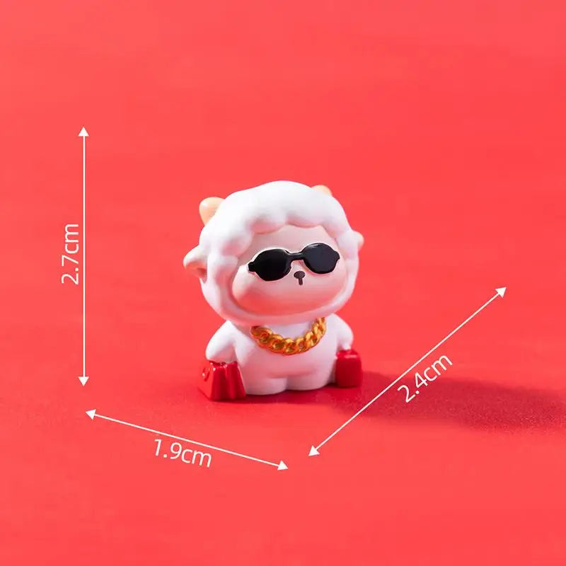 2027 Year of the Sheep Resin Figurine Set – Chinese New Year