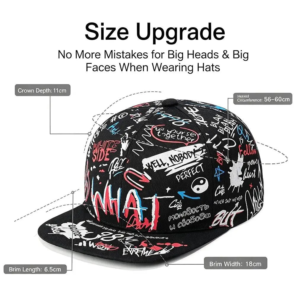 Hip Hop Graffiti Baseball Cap – Adjustable Unisex Sun Hat
