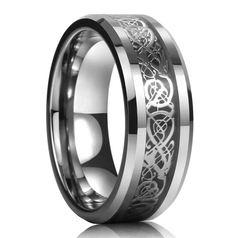 Gothic Infinity Heart Crystal Couple Rings – Stainless Steel Fashion Ring Nixie