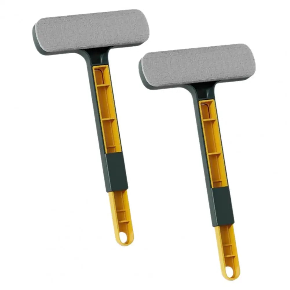 2-in-1 Window Screen Cleaning Brush with Extendable Handle Window Cleaning Brush Nixie Yellow Green 2