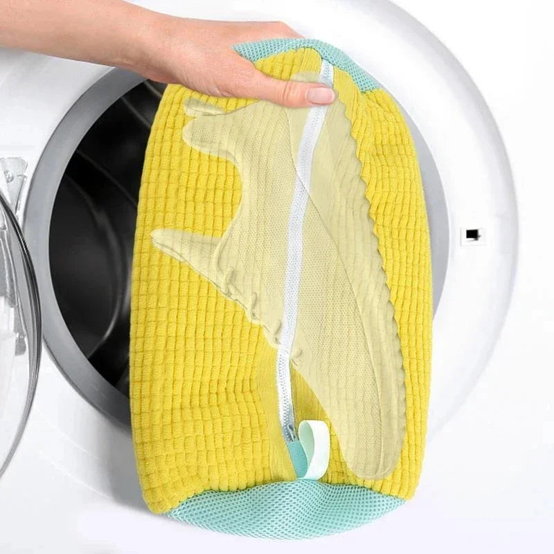 2-Pack Sneaker Washing Bags – Cotton Mesh Shoe Laundry Protector Shoe Laundry Bag Nixie