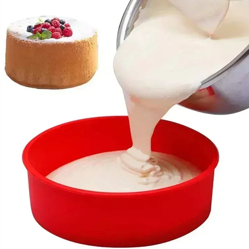 6-Piece 4 Inch Silicone Round Cake Molds – Nonstick Baking Pans Set Silicone Baking Mold Nixie