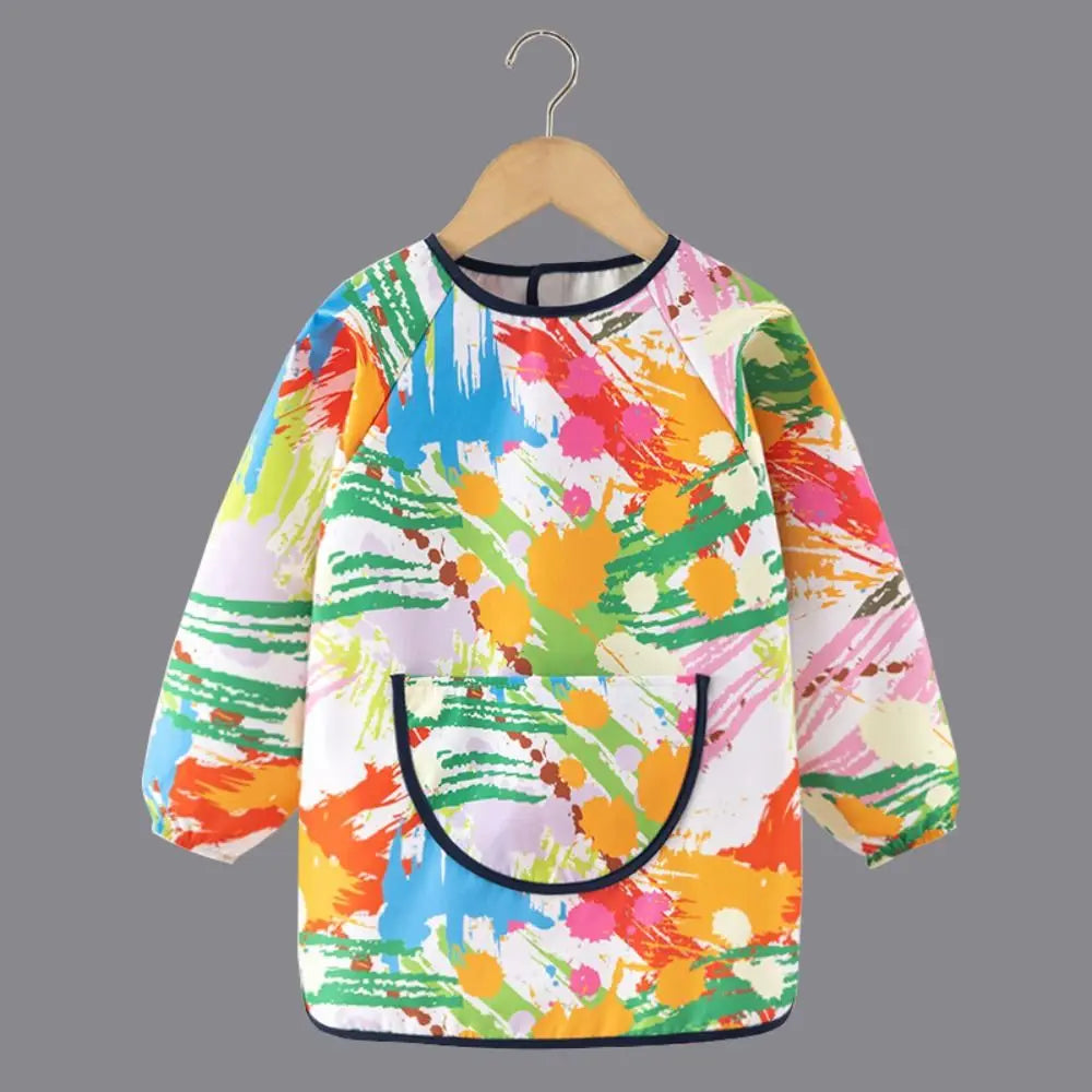 Kids Waterproof Painting Apron – Art Bib for Drawing & Baking Kids Art Apron Nixie