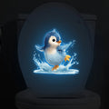 Glow-in-the-Dark Penguin Bathroom Sticker – Removable Decal Bathroom Wall Sticker Nixie Default Title