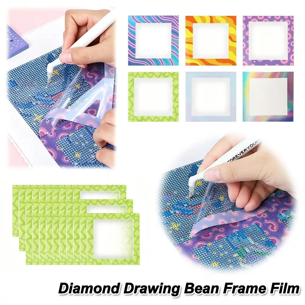 Diamond Painting Alignment Frames & Release Film 6/12Pcs Diamond Painting Tool Nixie