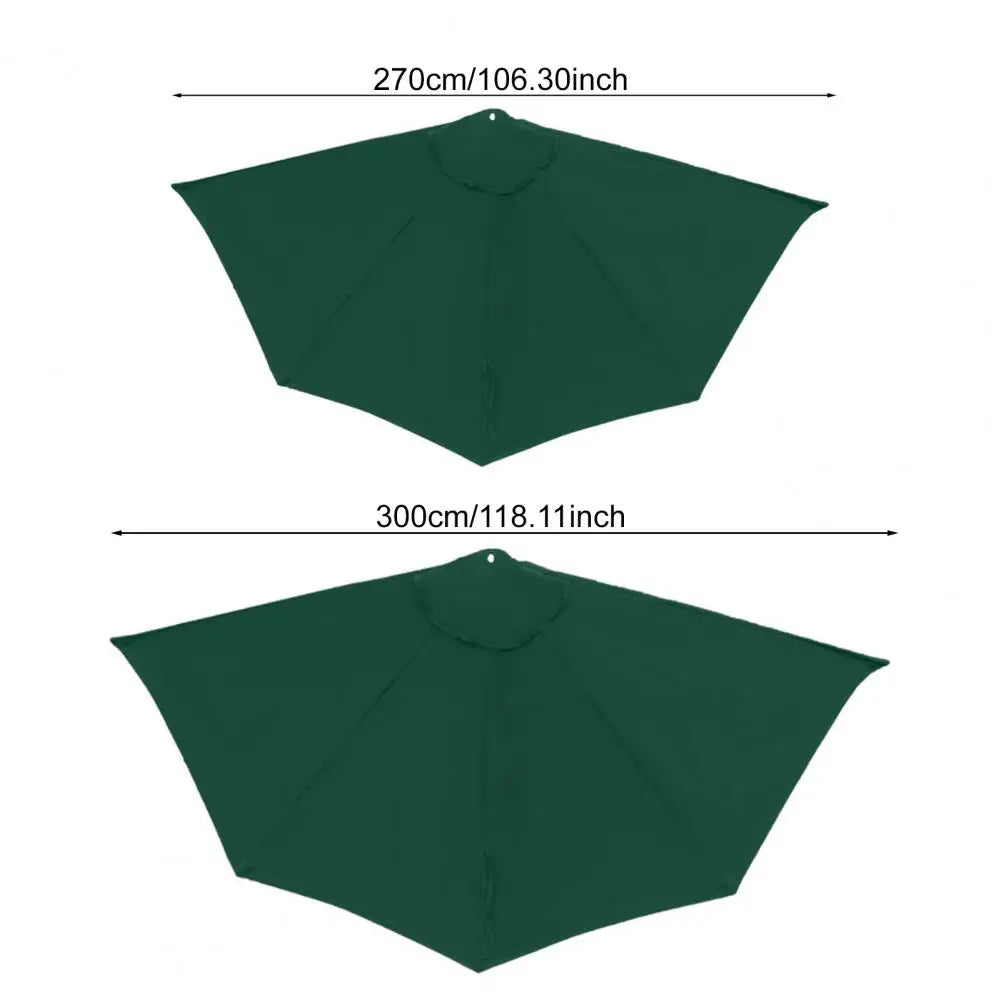 Semi-Circular Umbrella Replacement Canopy UV30+ Outdoor Shade Umbrella Replacement Canopy Nixie