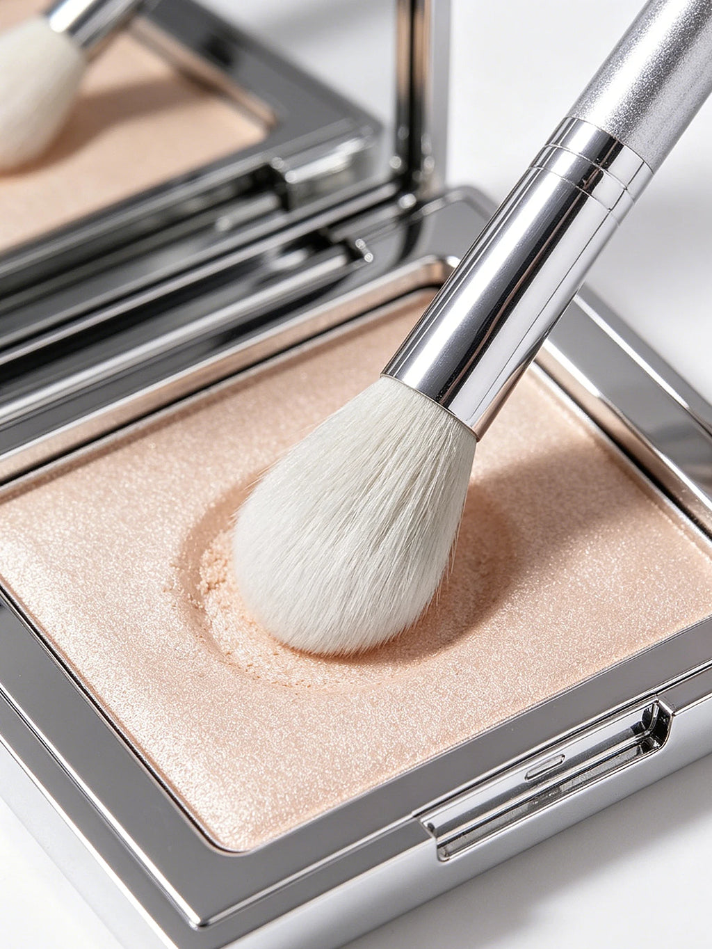 Blush & Highlight Makeup Brush – Soft Fiber, Wooden Handle Makeup Brush Nixie