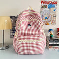 Japanese Color-Block Lightweight Backpack for Students & Travel Lightweight Backpack Nixie Pink Large