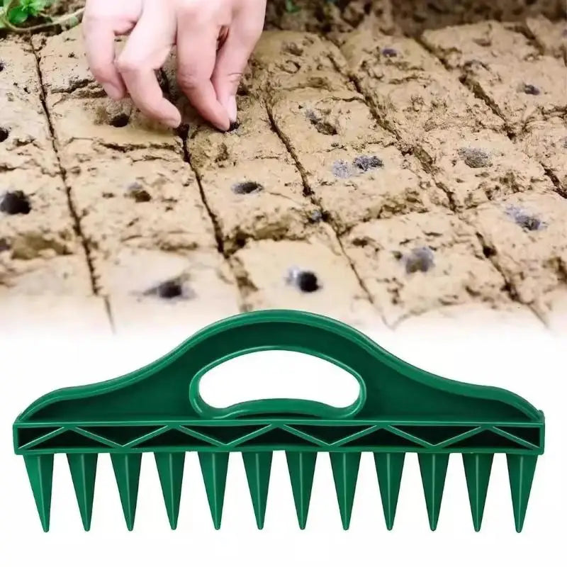 Manual Seed Spreader & Soil Dibbler – 12-Hole Garden Tool Garden Planting Tool Nixie