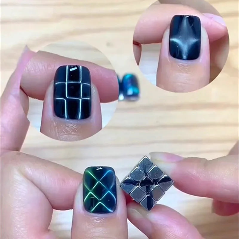 27pcs Cat Eye Magnet Cube Set – 9D/5D Nail Gel Polish Tool Nail Art Tool Nixie