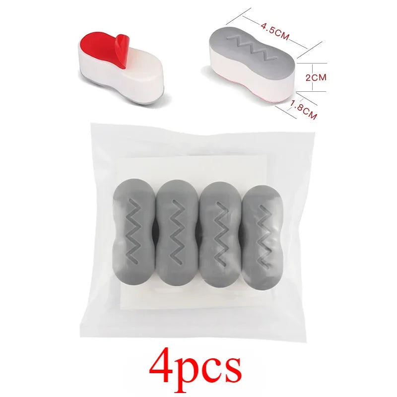 Toilet Seat Cushion Gasket & Foot Pad Bathroom Set Toilet Accessories Set Nixie 4pcs
