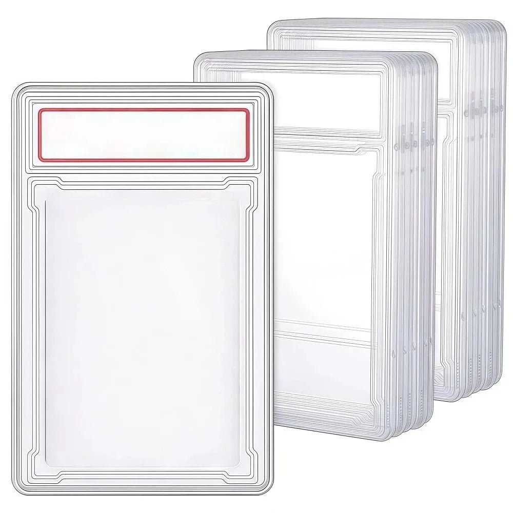 35PT Transparent Trading Card Case UV Protection Collectible Box Trading Card Case Nixie