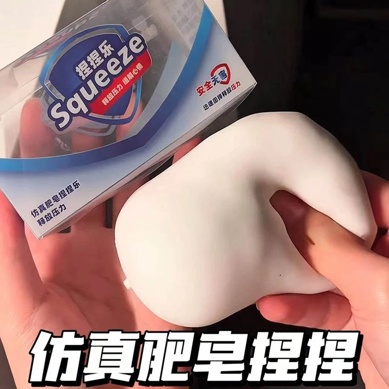 Squishy Cheese & Dumpling Fidget Squeeze Ball Toy – Slow Rise