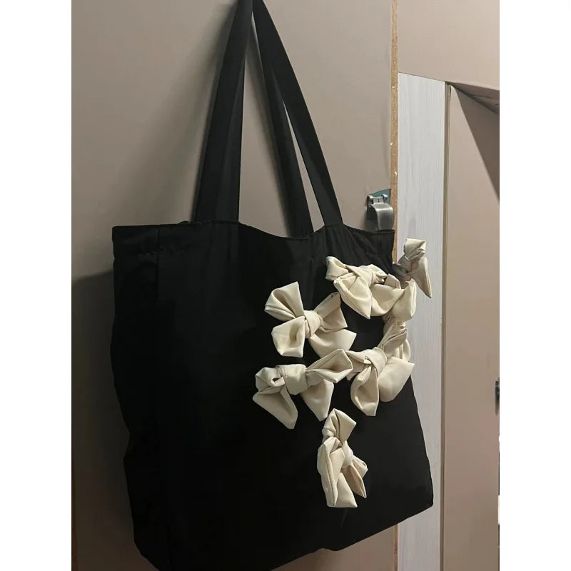 Large Bowknot Bucket Handbag for Women – Casual Travel Bag Women's Handbag Nixie