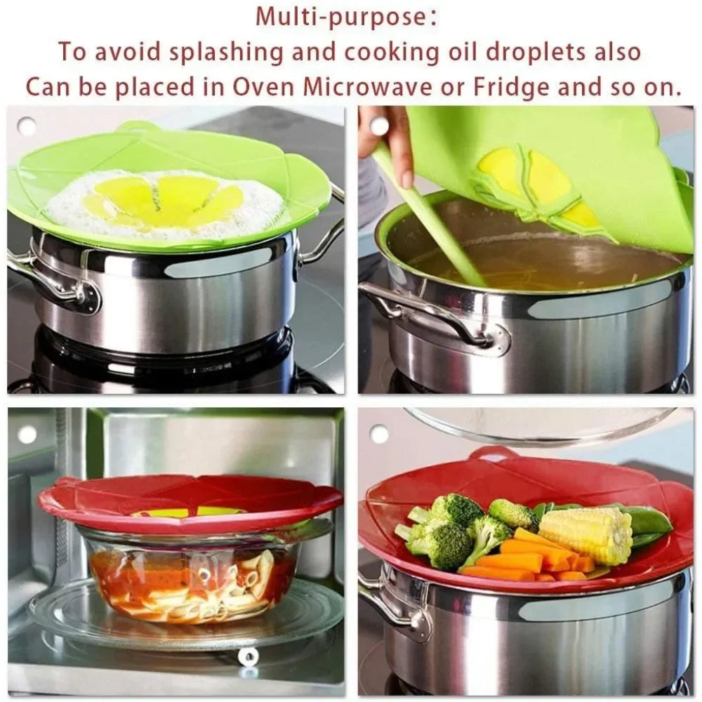 Silicone Anti-Overflow Pot Lid | Boil Protection Kitchen Tool Silicone Pot Lid Nixie