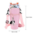 40oz Neoprene Water Bottle Carrier Bag with Shoulder Strap Bottle Carrier Bag Nixie pink