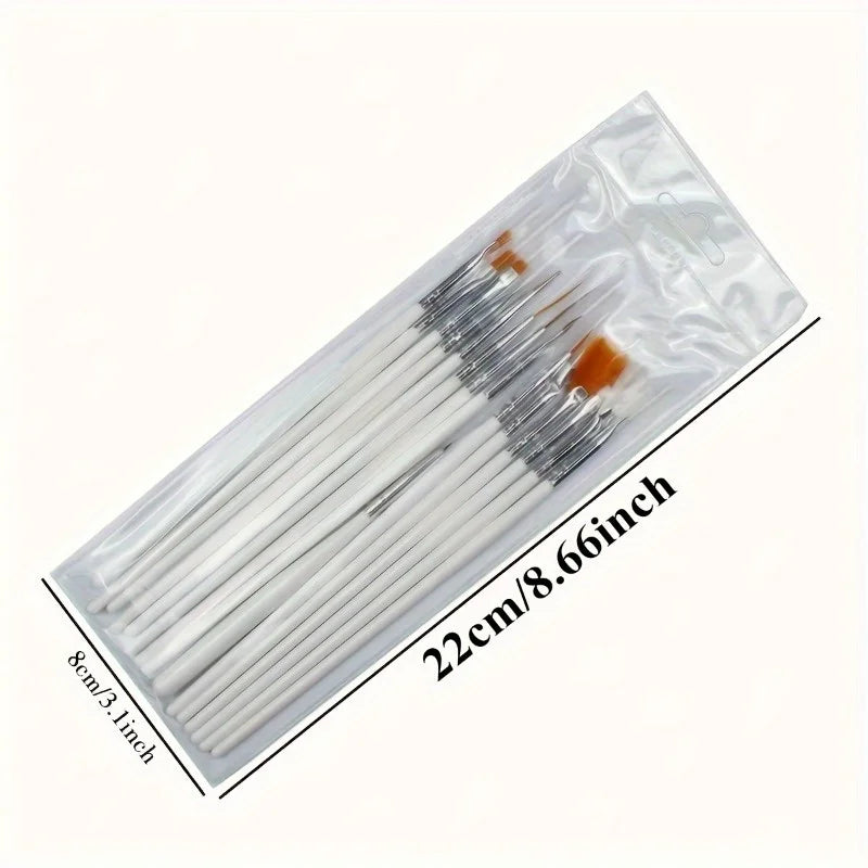 15pc Fine Detail Paint Brush Set – Acrylic, Oil & Watercolor Detail Paint Brushes Nixie