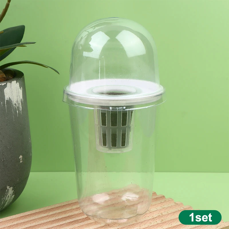 Hydroponic Planter Pots – Transparent Root View Seedling Cups Hydroponic Planter Pots Nixie 1Set