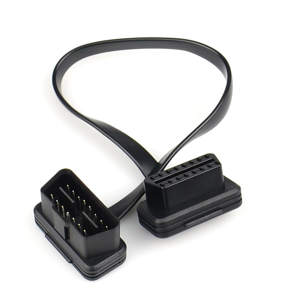 OBD2 16-Pin Flat Extension Cable – 30CM, 60CM & 100CM OBD2 Extension Cable Nixie