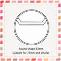 30PCS Clear PVC Badge Protector Cases – 63/70/83mm Round Badge Protector Cases Nixie 83mm