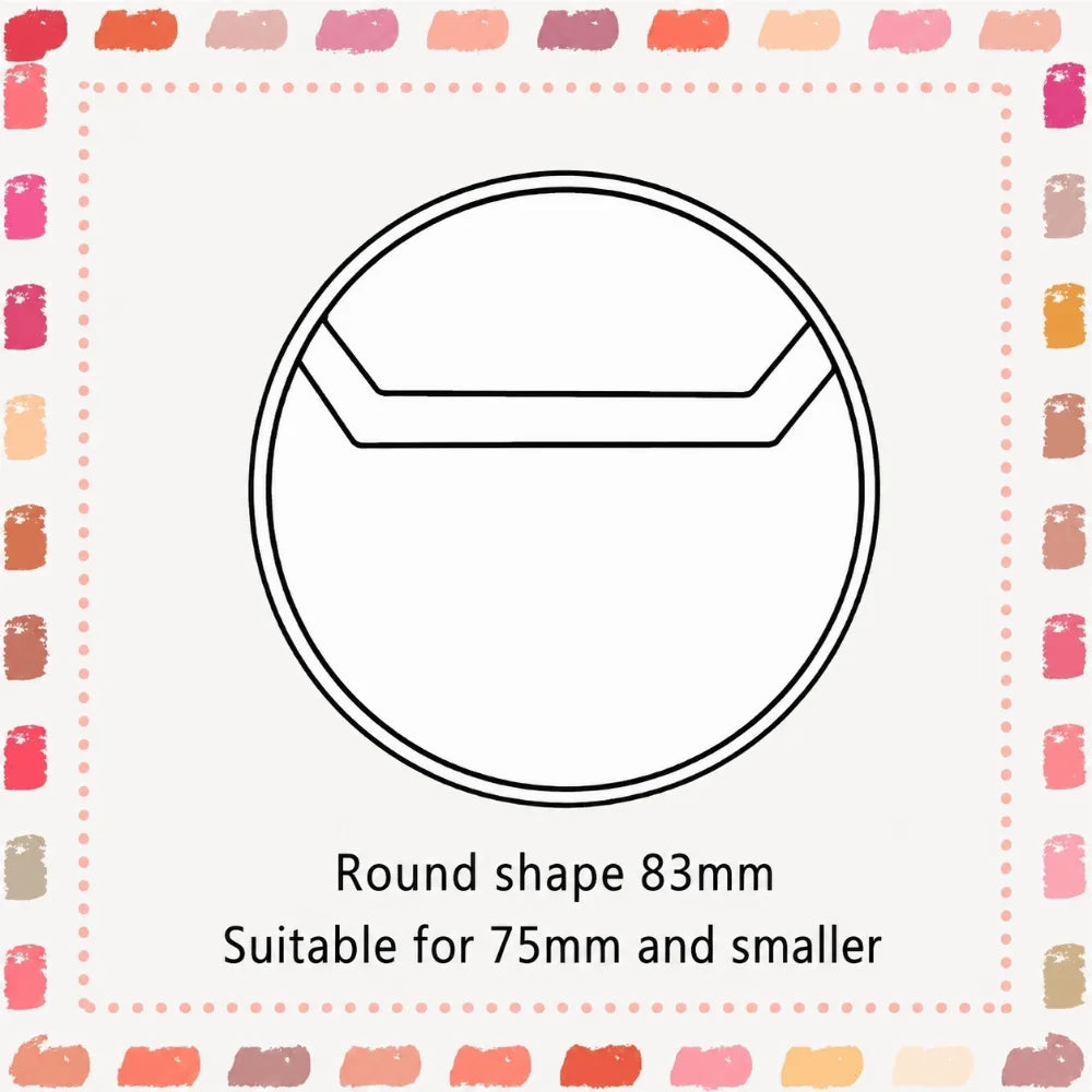 30PCS Clear PVC Badge Protector Cases – 63/70/83mm Round Badge Protector Cases Nixie 83mm