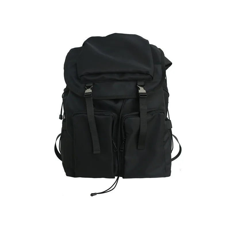 Harajuku Vintage Dark Style Unisex Travel Backpack 36–55L Fashion Backpack Nixie Black