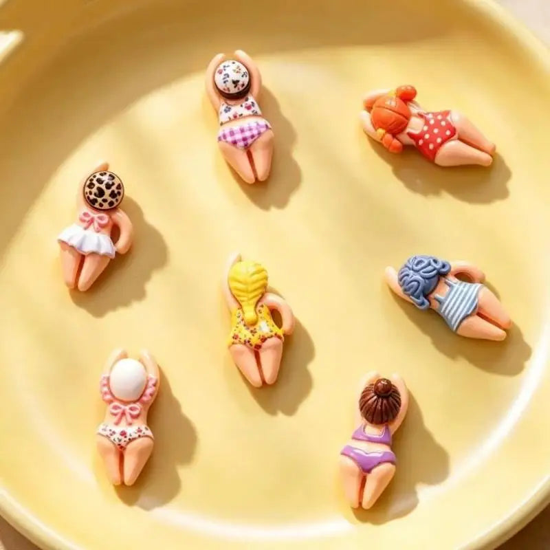 Mini Bikini Girl Resin Figurines 7/14pcs – DIY Craft Decor Resin Craft Figurines Nixie
