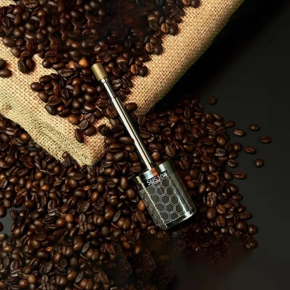 Press Tea & Coffee Infuser – Fine Mesh, Extended Handle Tea Coffee Infuser Nixie