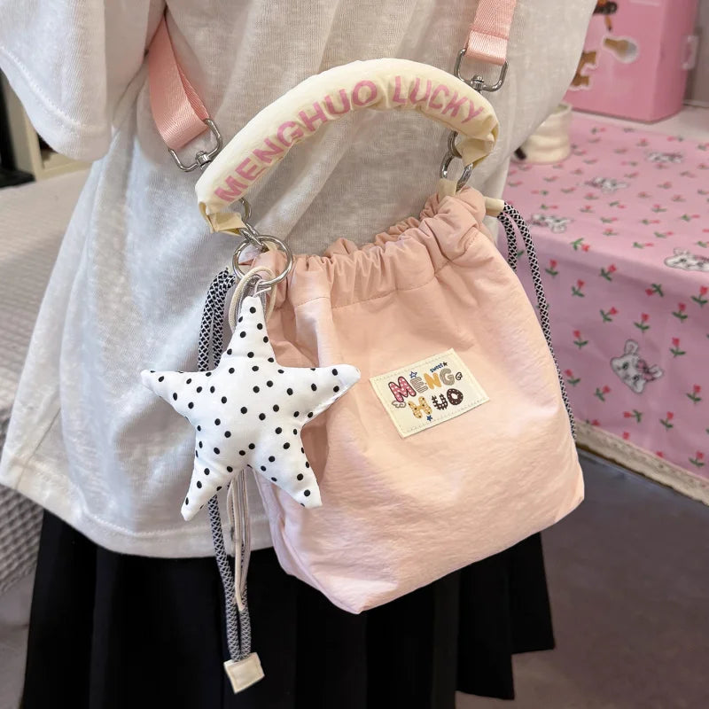 Women's Japanese Style Cute Bucket Crossbody Shoulder Bag Bucket Shoulder Bag Nixie