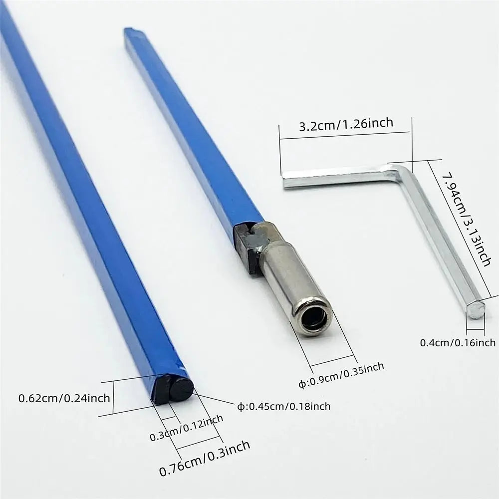Two-Way Guitar Truss Rod with Hex Wrench | 22–63cm Metal Bar Guitar Truss Rod Nixie