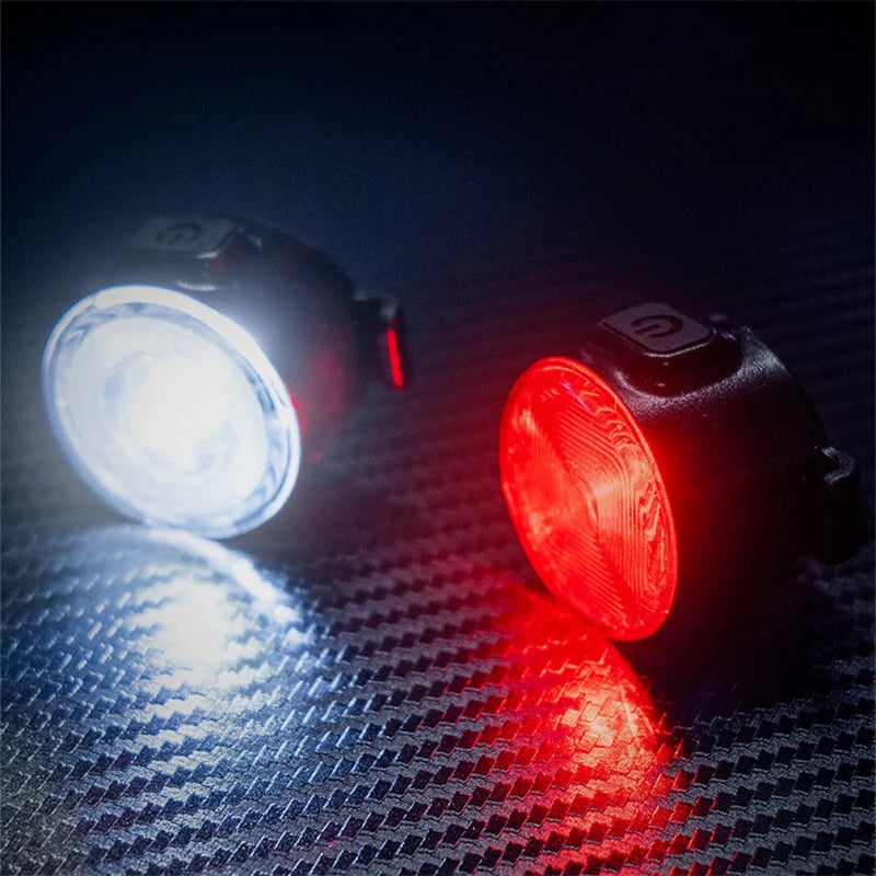 BUCKLOS Type-C Rechargeable LED Bike Light Front & Rear Set Bicycle Light Set Nixie