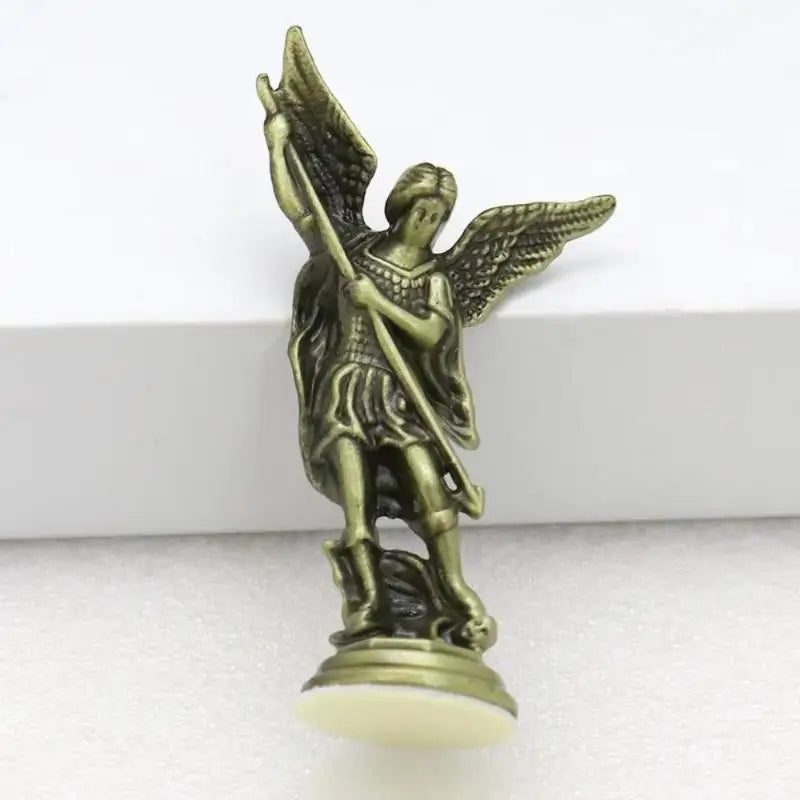 Saint Michael Archangel Figurine – Zinc Alloy Guardian Statue Religious Figurine Nixie