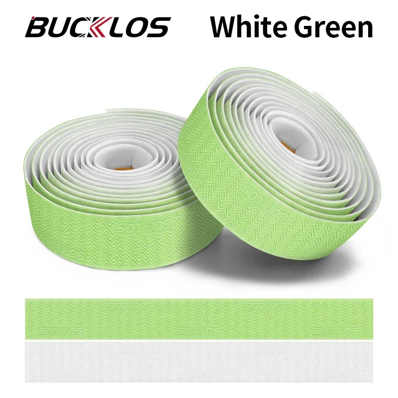 BUCKLOS Gradient Bike Handlebar Tape – Road & Gravel Bar Wrap Bike Handlebar Tape Nixie GREEN