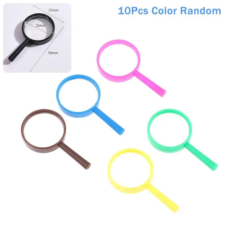 10-Pack Mini Magnifying Glass for Kids – School & Outdoor Science Kids Magnifying Glass Nixie A1