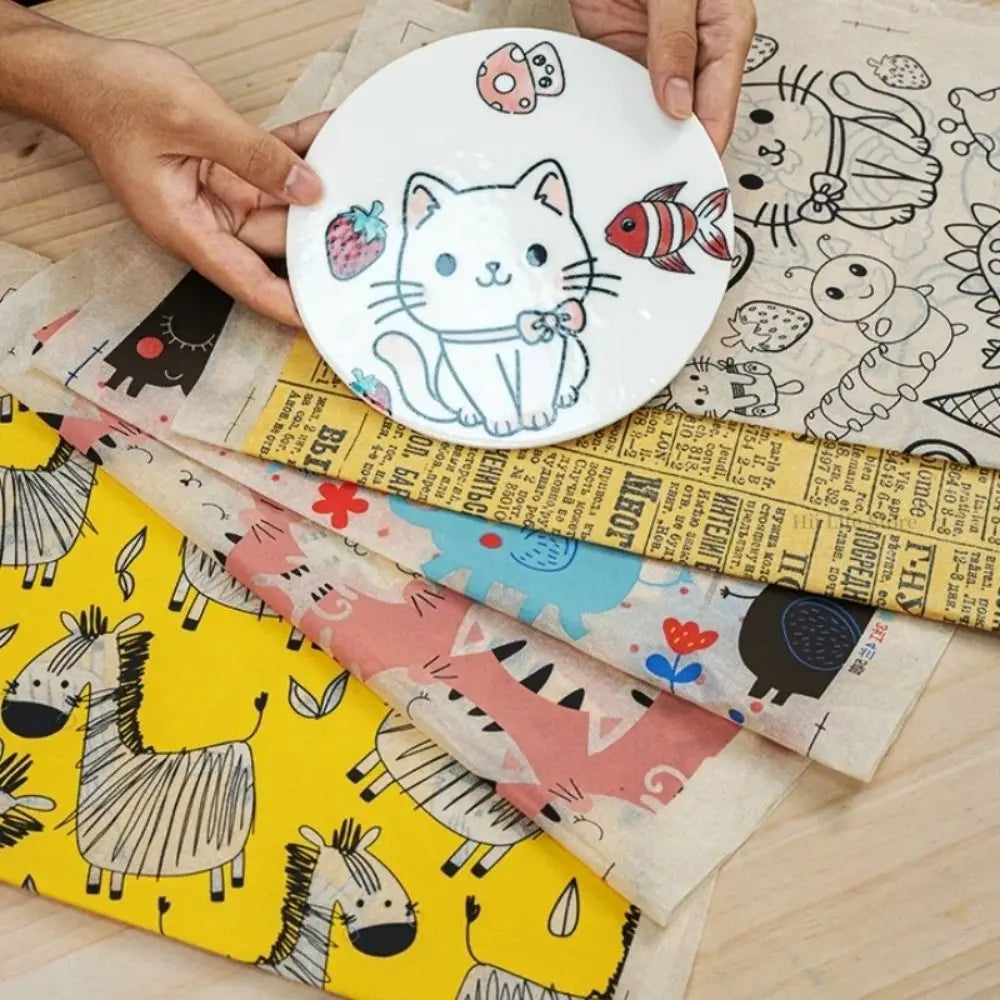 Pottery Clay Underglaze Decal Transfer Paper – Floral & Cartoon Ceramic Decal Paper Nixie
