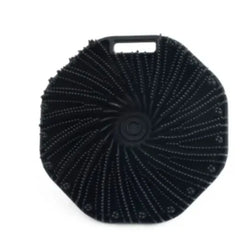 Silicone Hexagonal Bath Brush – Wall-Hanging Shower Scrubber