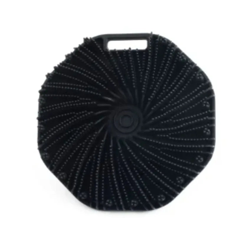 Silicone Hexagonal Bath Brush – Wall-Hanging Shower Scrubber