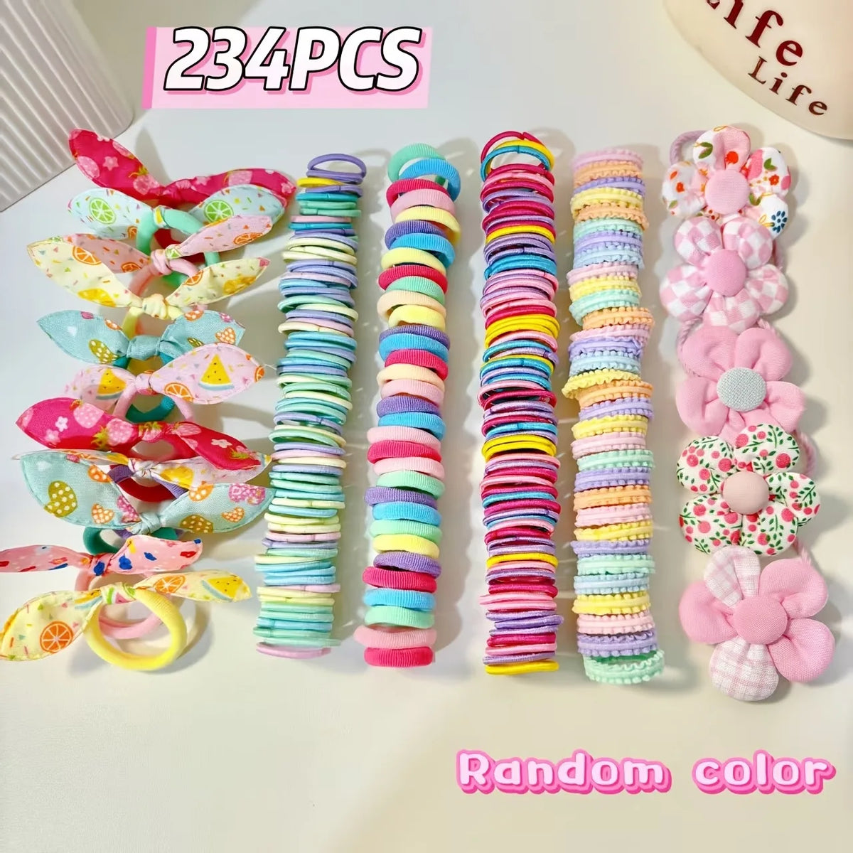 881Pcs Kids Hair Accessories – Clips, Ties & Scrunchies Set Kids Hair Accessories Nixie 234PCS-No box-6