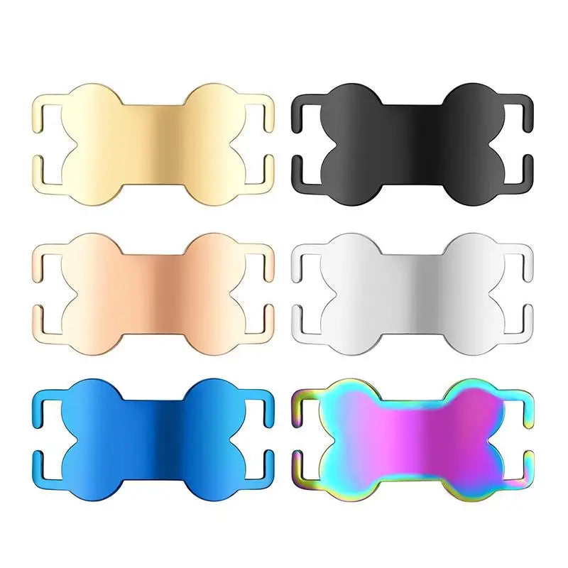 Bone-Shaped Slide-On Stainless Steel Pet ID Tag – Dog & Cat Pet ID Tag Nixie