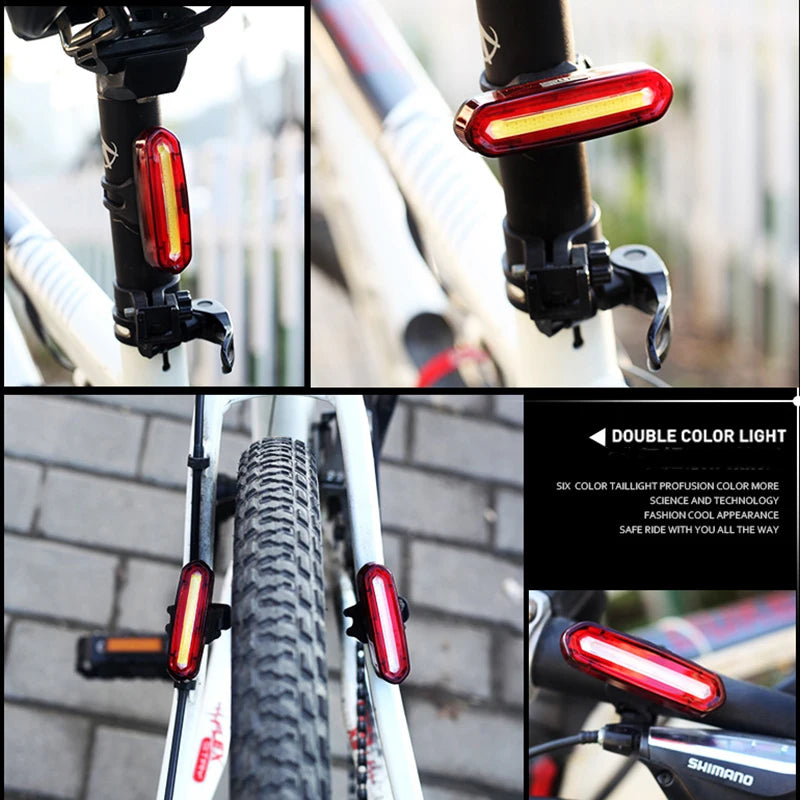 BUCKLOS LED Bike Tail Light – Rechargeable, IPX6 Waterproof Bike Rear Light Nixie