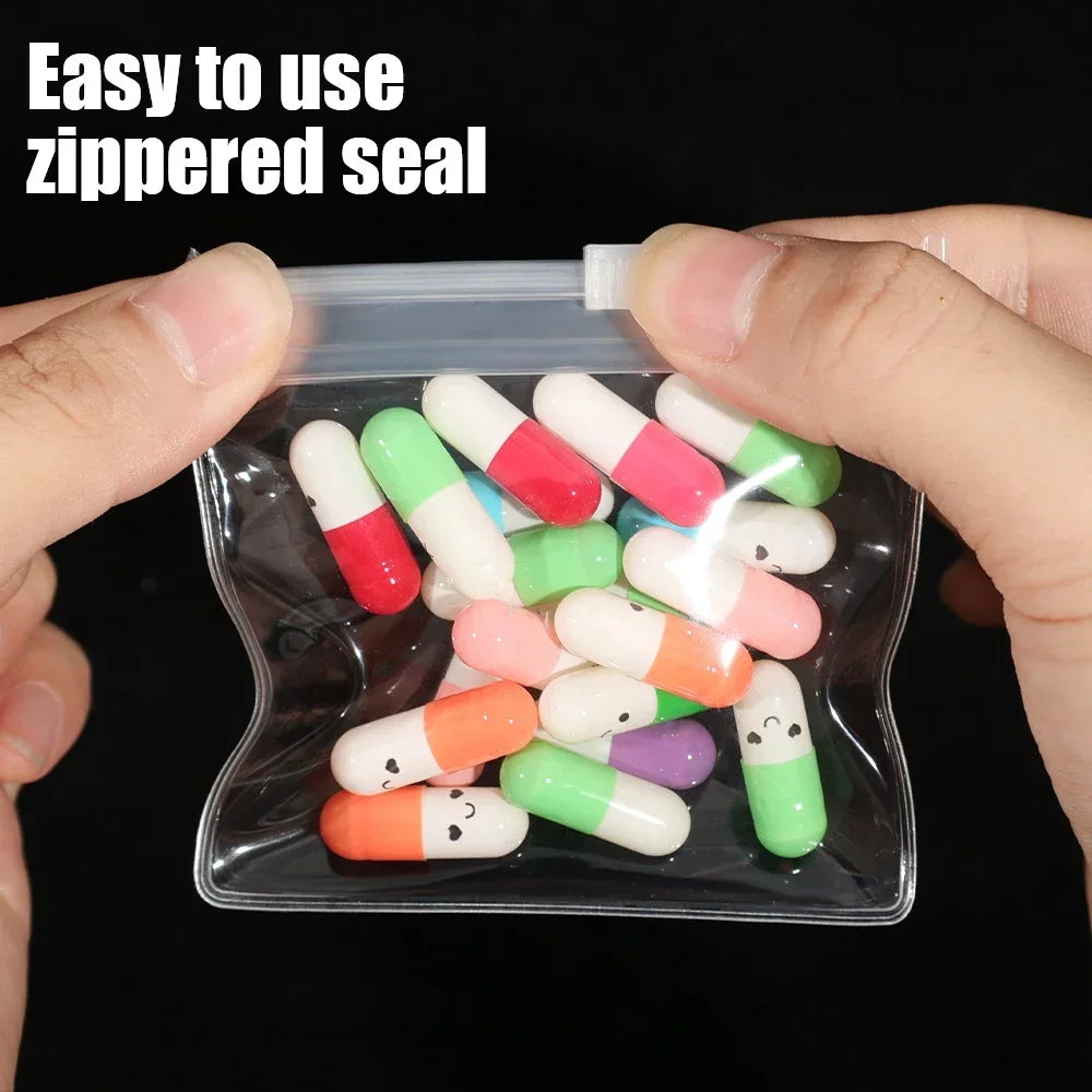 Mini Transparent PVC Storage Bags – Travel Jewelry & Pill Organizer Mini Storage Bags Nixie