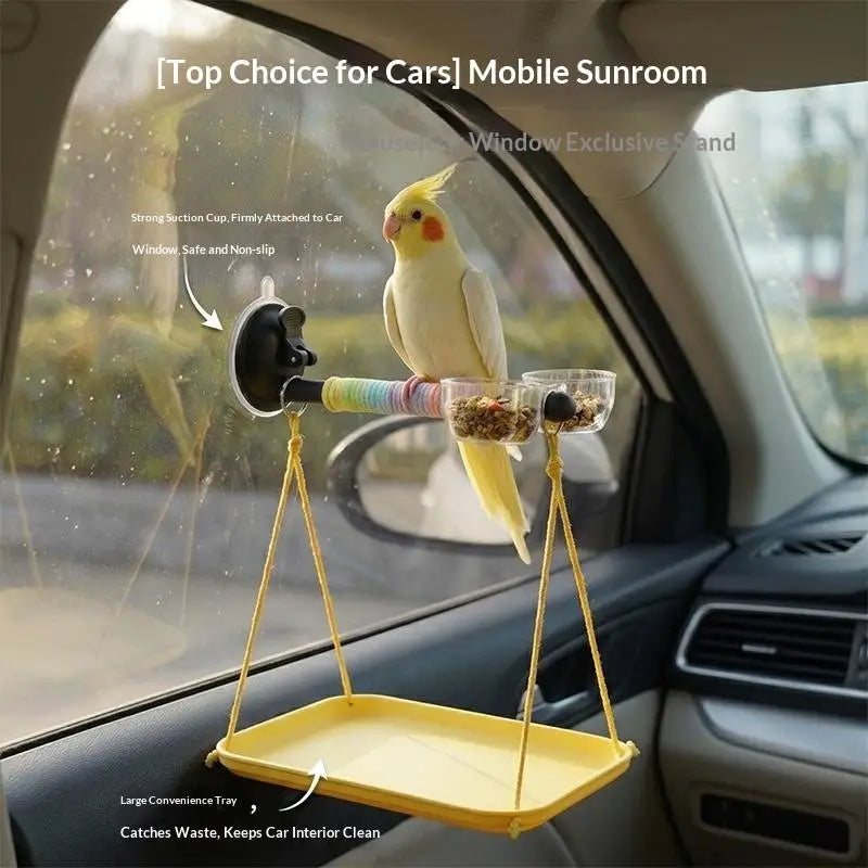 Colorful Parrot Swing Hammock Cage Toy for Cockatiels & Budgies Bird Cage Toy Nixie