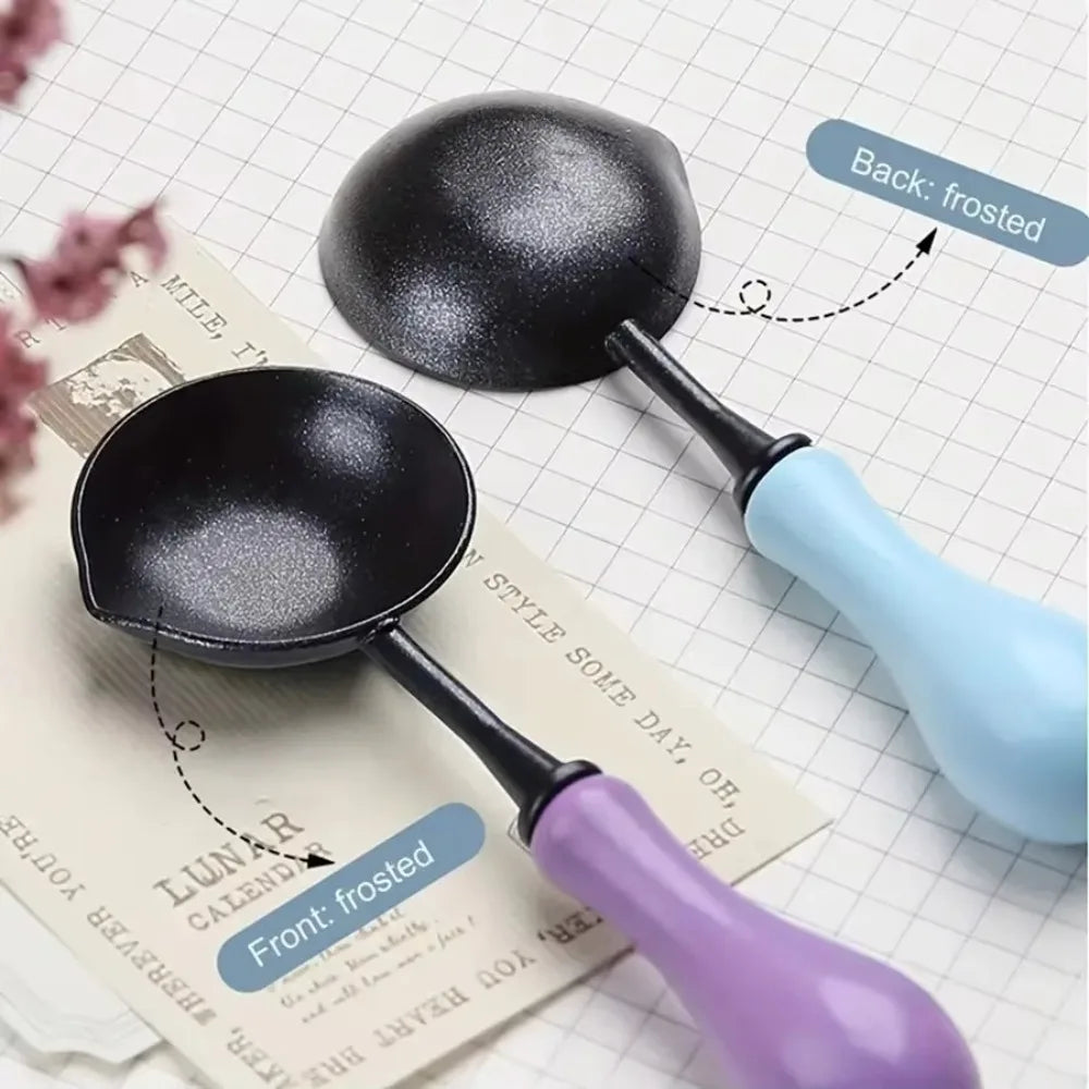 Non-Stick Wax Sealing Spoon – Reusable Wood Handle Tool Wax Sealing Tool Nixie