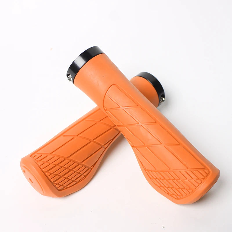 MTB Bike Grips Lockable Rubber Ultralight Handlebar Grips Bike Handlebar Grips Nixie Orange
