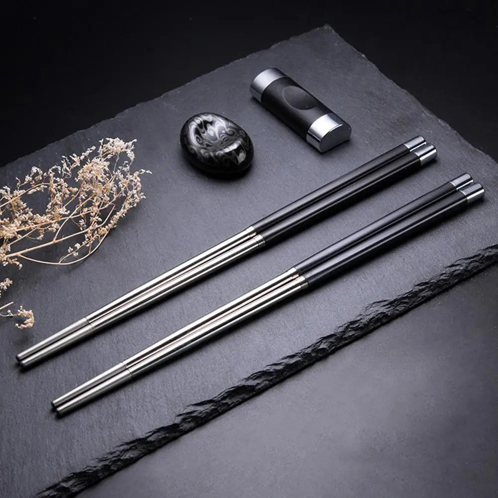 Reusable Stainless Steel Chopsticks – Japanese & Korean Style Reusable Chopsticks Nixie