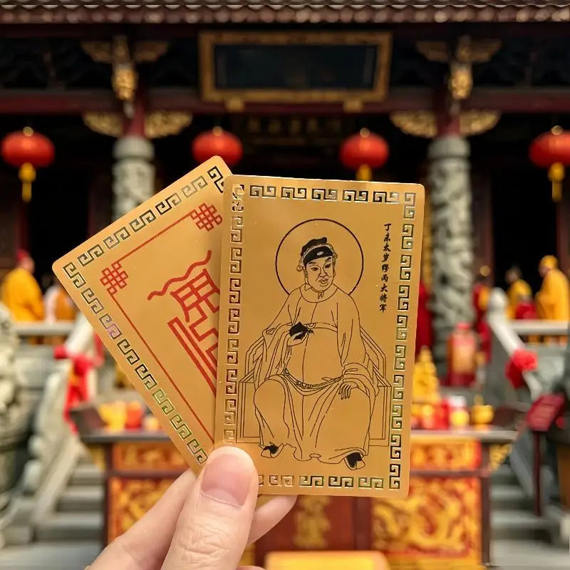 2027 Tai Sui Feng Shui Gold Talisman Card – Wealth & Protection Feng Shui Talisman Nixie