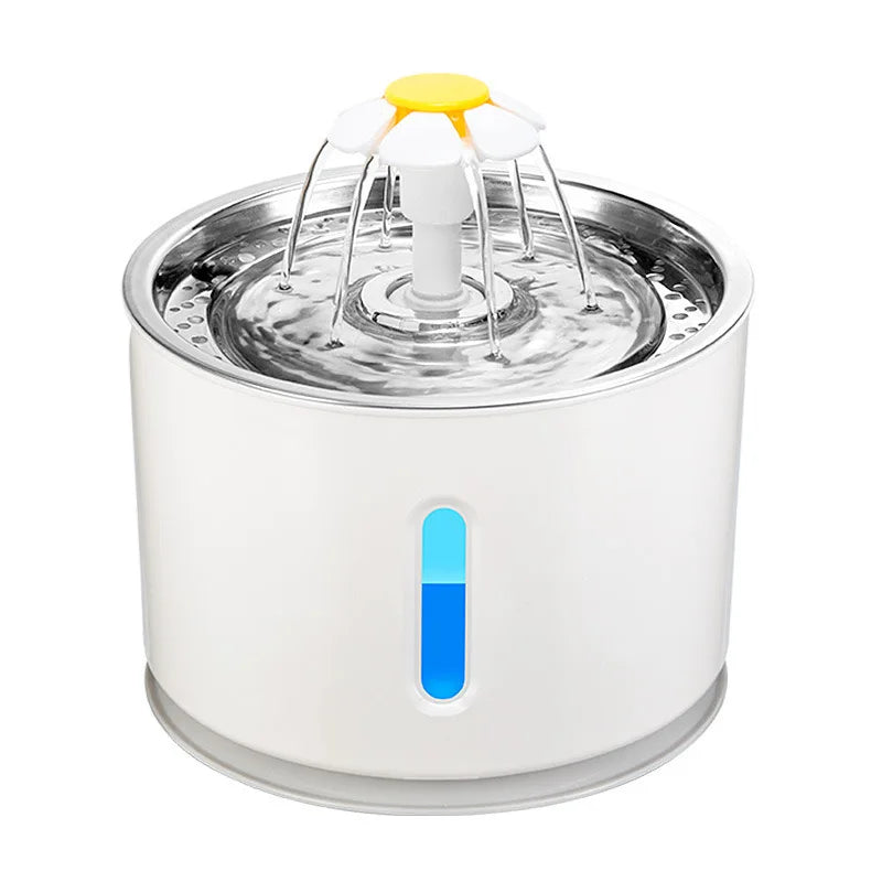 Nixie 3.2L Stainless Steel Cat Water Fountain | Silent USB Pump Pet Water Fountain Nixie GRAY 2.4L