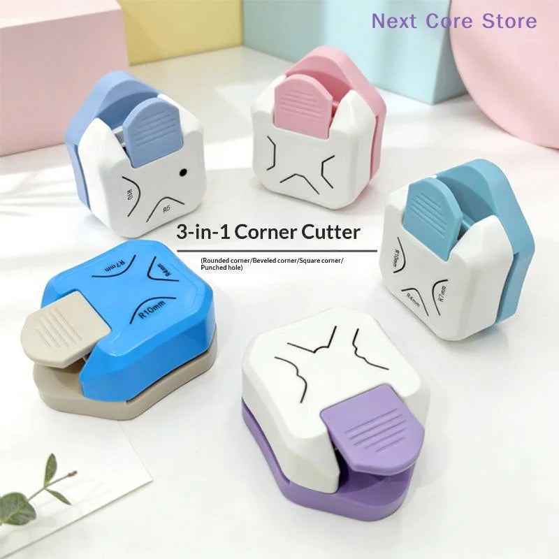 3-in-1 Corner Rounder Cutter for Paper, Cards & Scrapbooks Corner Rounder Cutter Nixie